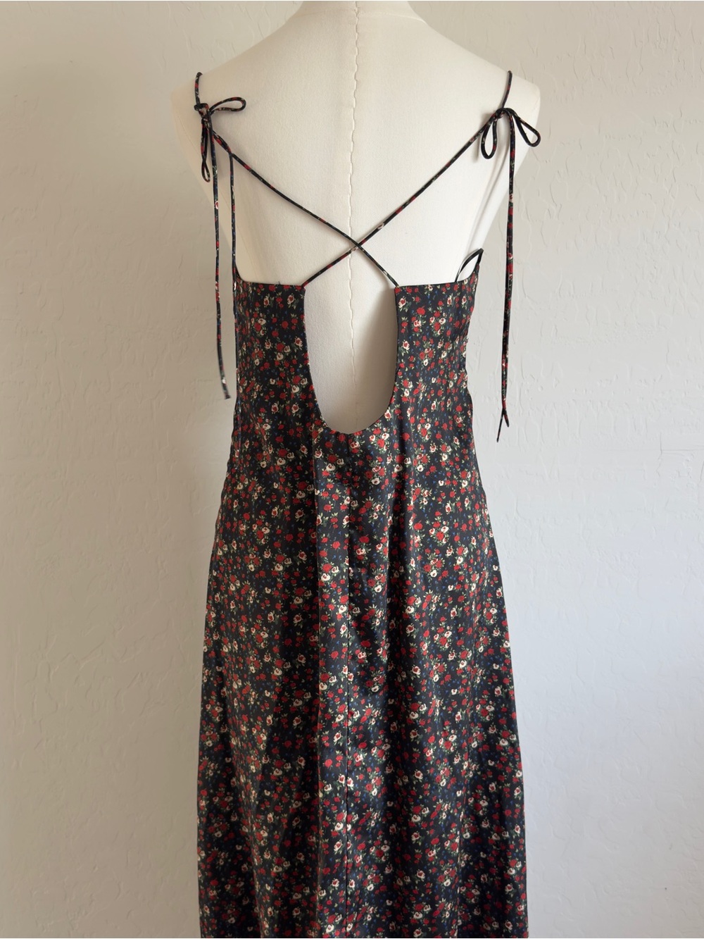 Sandro Floral Ruched Midi Dress - Picture 4 of 5